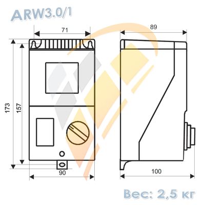 ARW3.0/1 регулятор скорости, арт. 1-4-0101-0434 (17886-9965), цена ₽11640.75 (img.9)